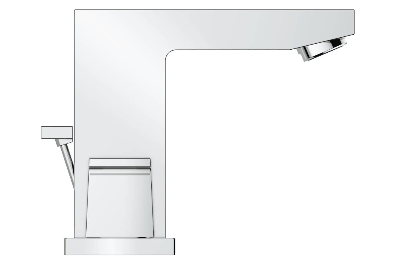 Смеситель для раковины GROHE Eurocube на 3 отверстия с донным клапаном, S-size, хром (20351000)