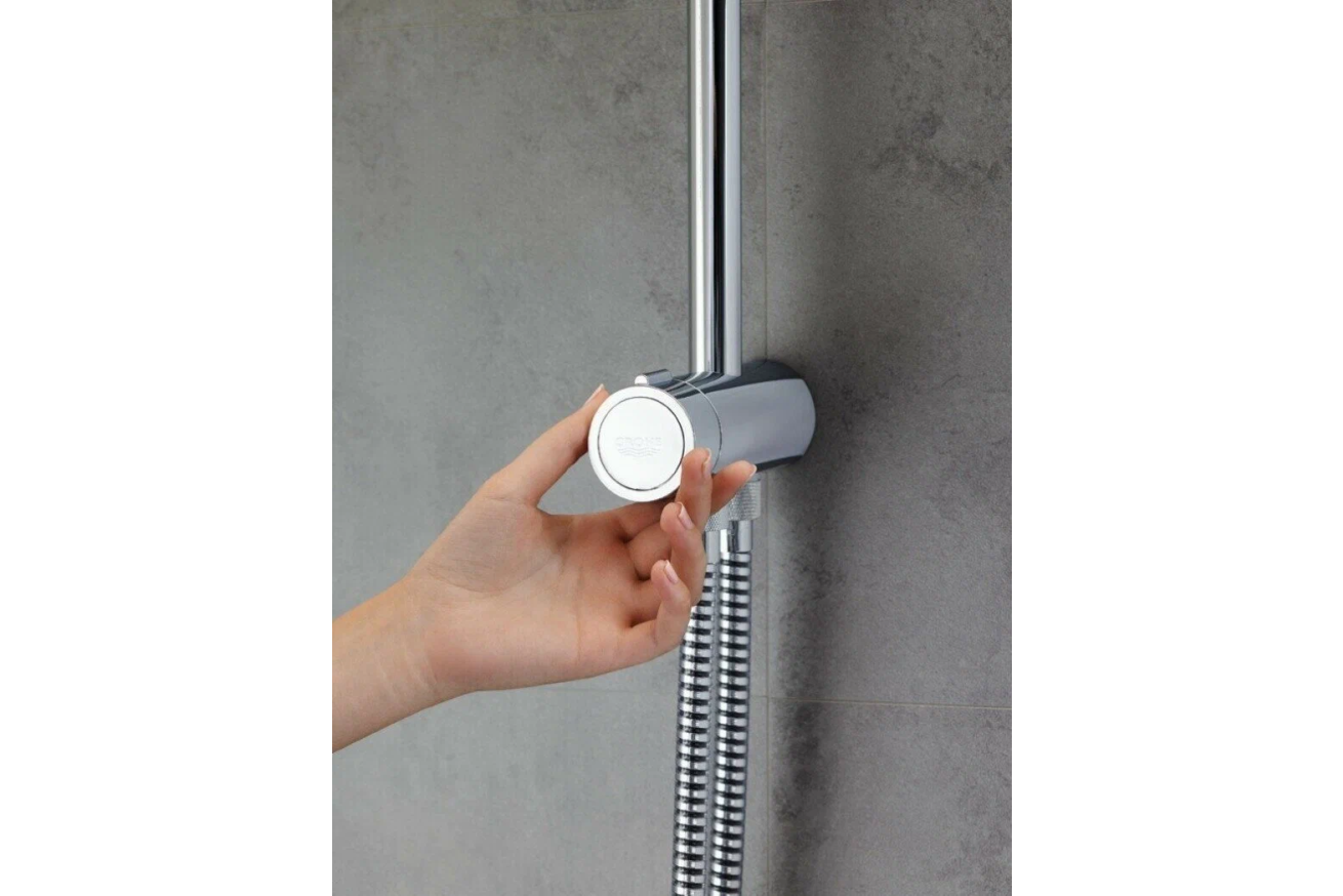 Душевая система GROHE New Tempesta Rustic 200 с переключателем потоков, хром (27399002)