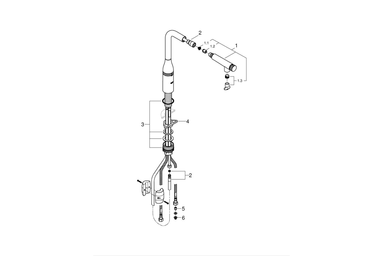 Смеситель для кухни GROHE Essence, хром (31615000)