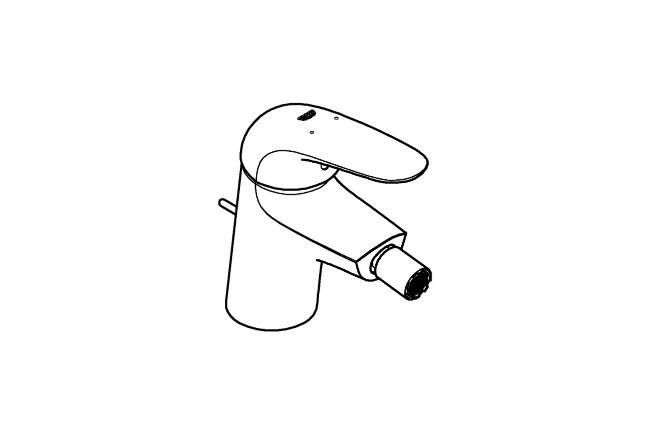 Смеситель для биде GROHE Eurostyle с донным клапаном, S-size, хром (23720003)