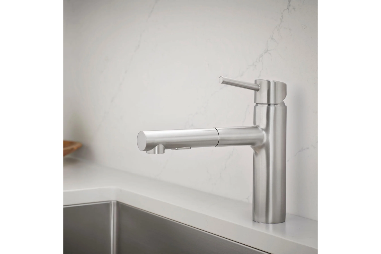 Смеситель для кухни GROHE Concetto с вытяжным душем, суперсталь (30273DC1)