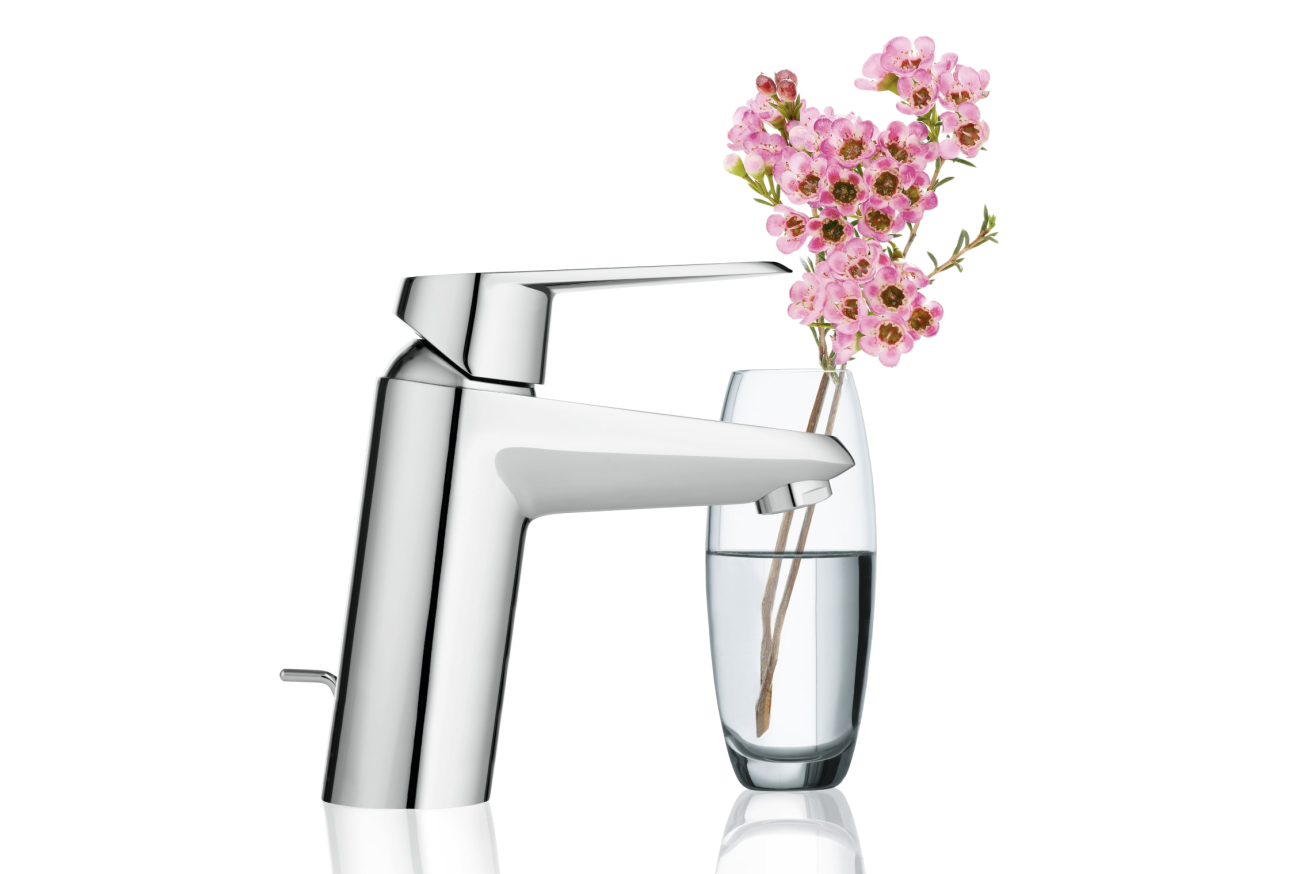Смеситель для раковины GROHE Eurodisc Cosmopolitan с донным клапаном, S-size, хром (2338920E)
