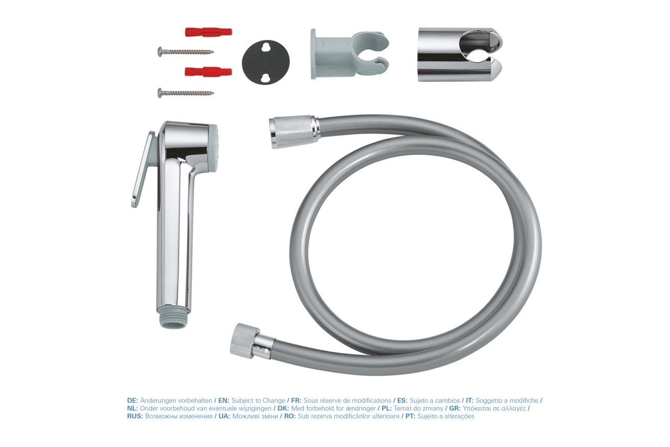 Набор для гигиенического душа GROHE Tempesta-F Trigger Spray 30, 1000 мм, хром (26352000)