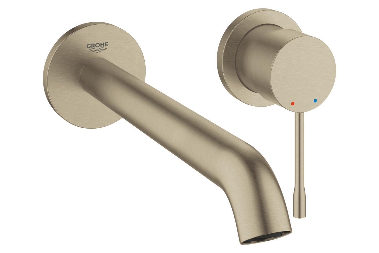 Внешняя часть смесителя для раковины GROHE Essence скрытого монтажа, на 2 отверстия, L-Size, никель матовый (29193EN1)