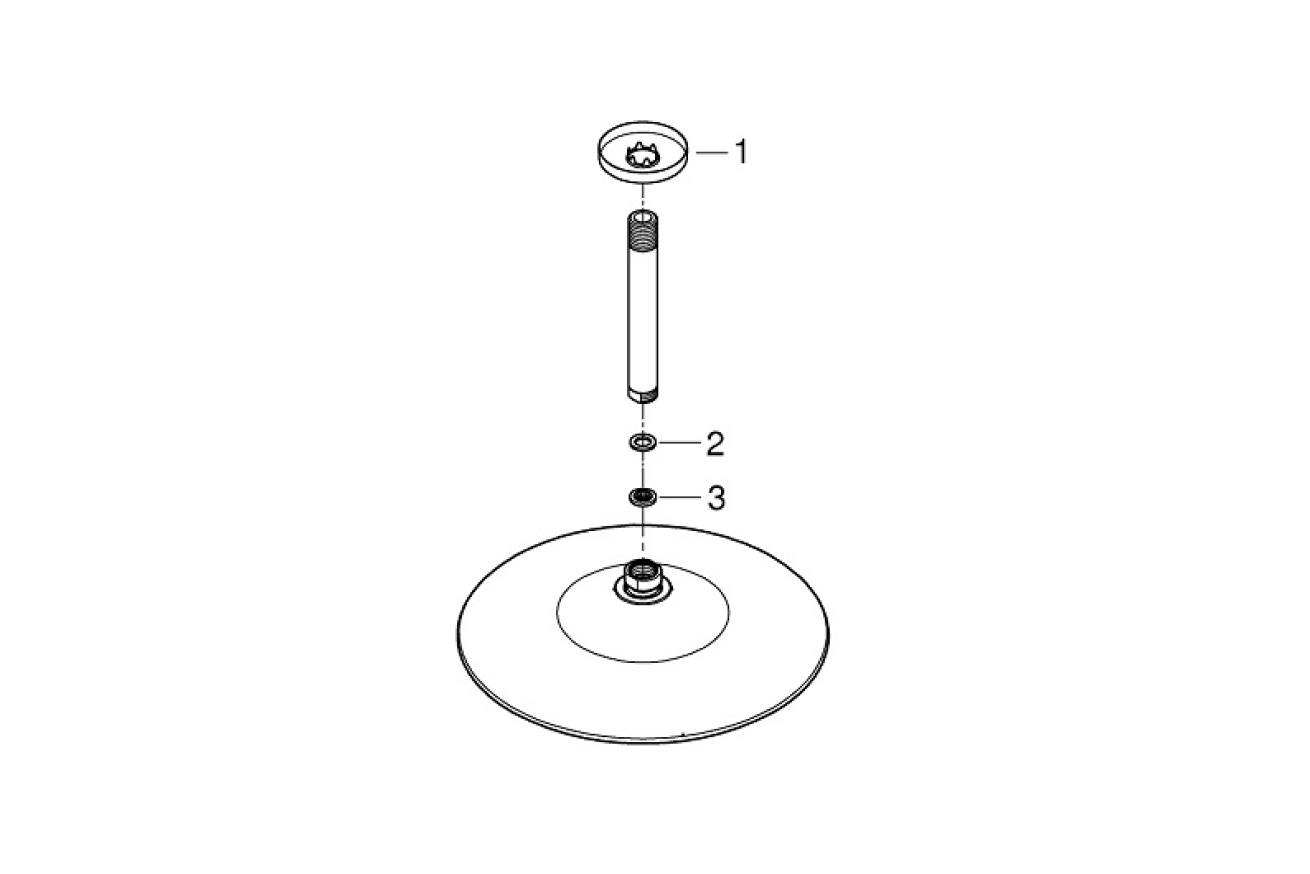 Верхний душ GROHE Euphoria SmartControl 260 , 9,5 л/мин, 3 режима, 142 мм, хром (26461000)