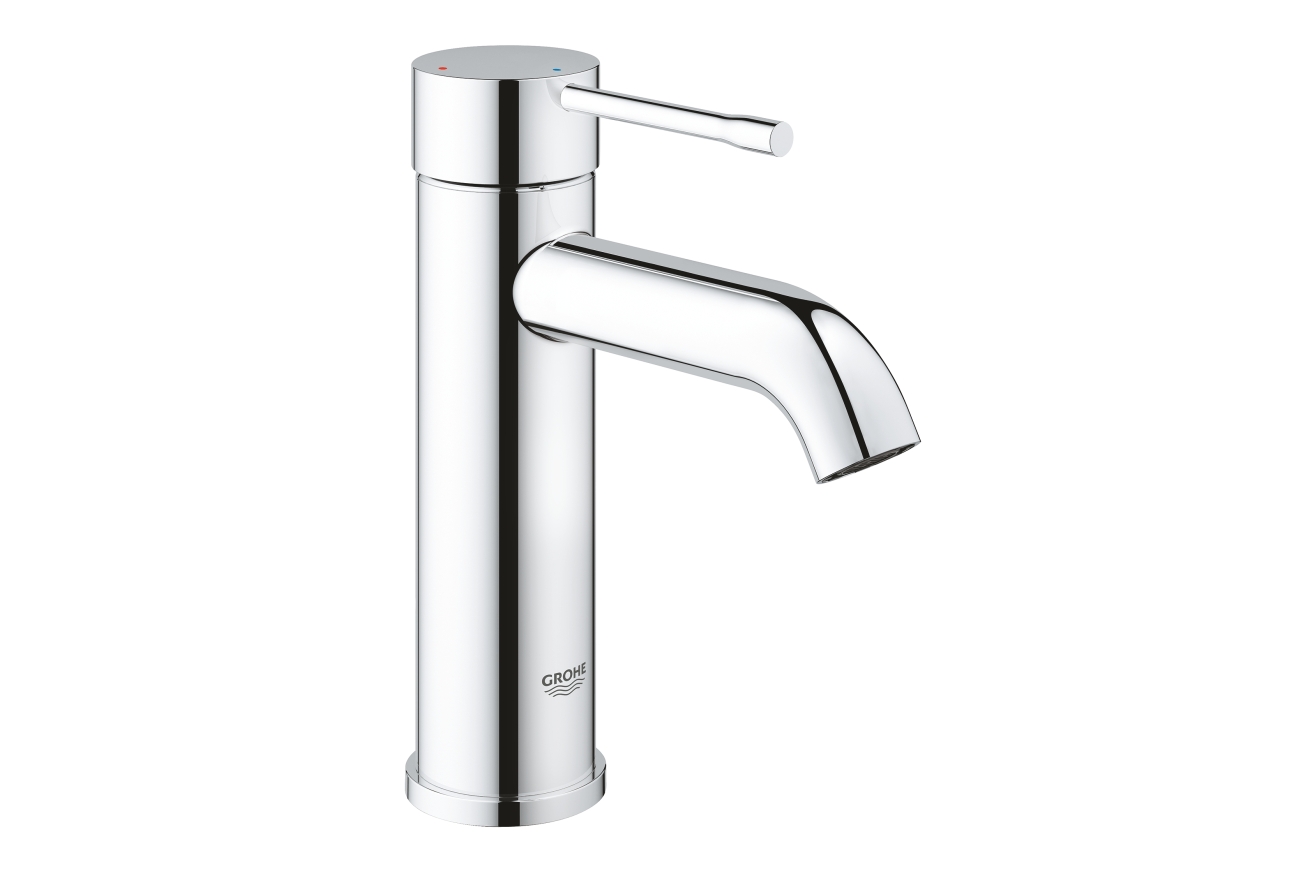 Смеситель для раковины GROHE Essence с донным клапаном, S-size, хром (23797001)