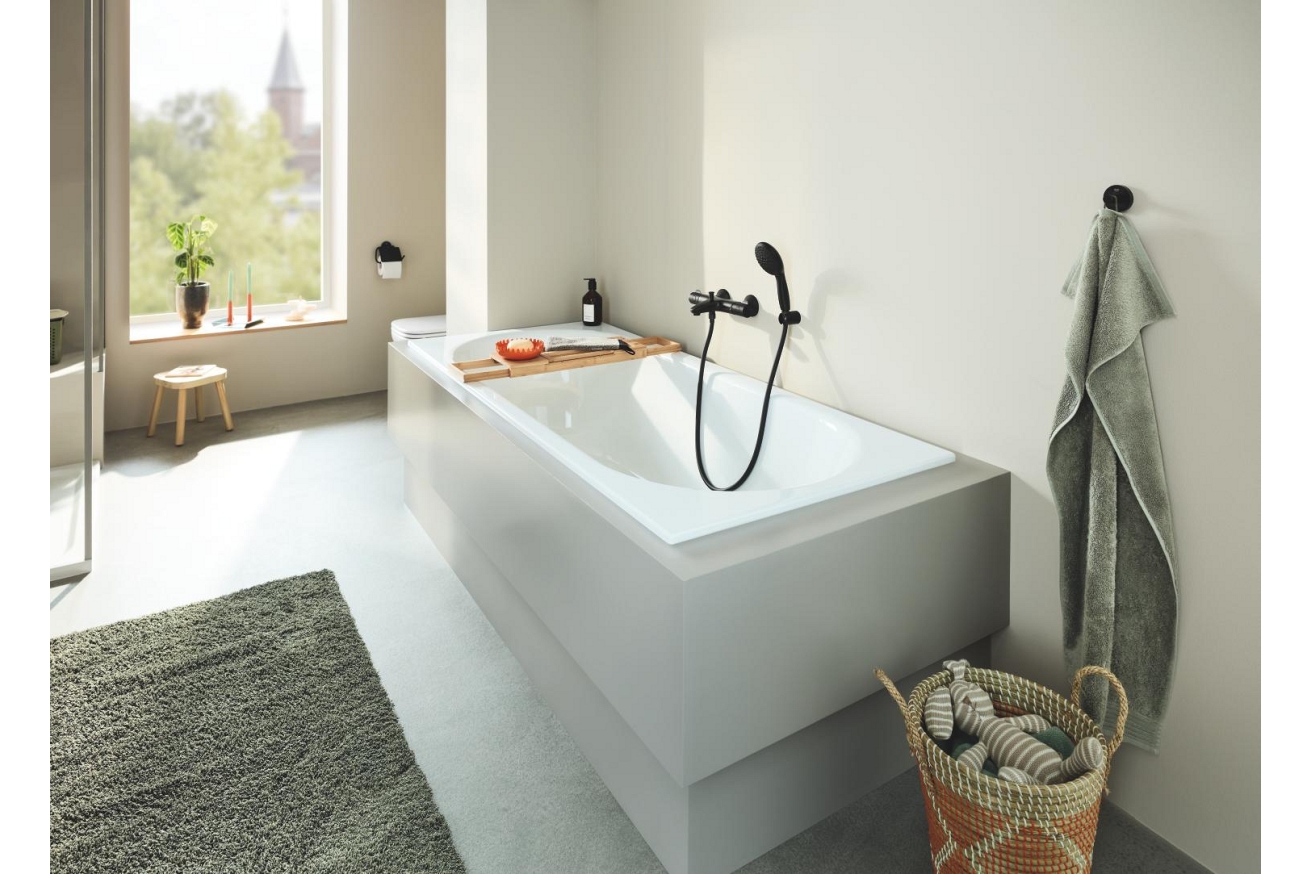 Термостат для ванны GROHE Grohtherm 800, матовый черный (1022032430)