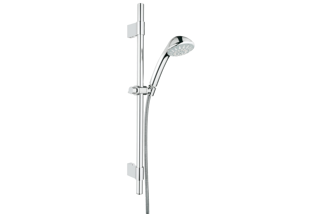 Душевой гарнитур GROHE Relexa Champagne 100, 4 режима струи, душевая штанга 600 мм, 7,5 л/мин, хром (28944000)