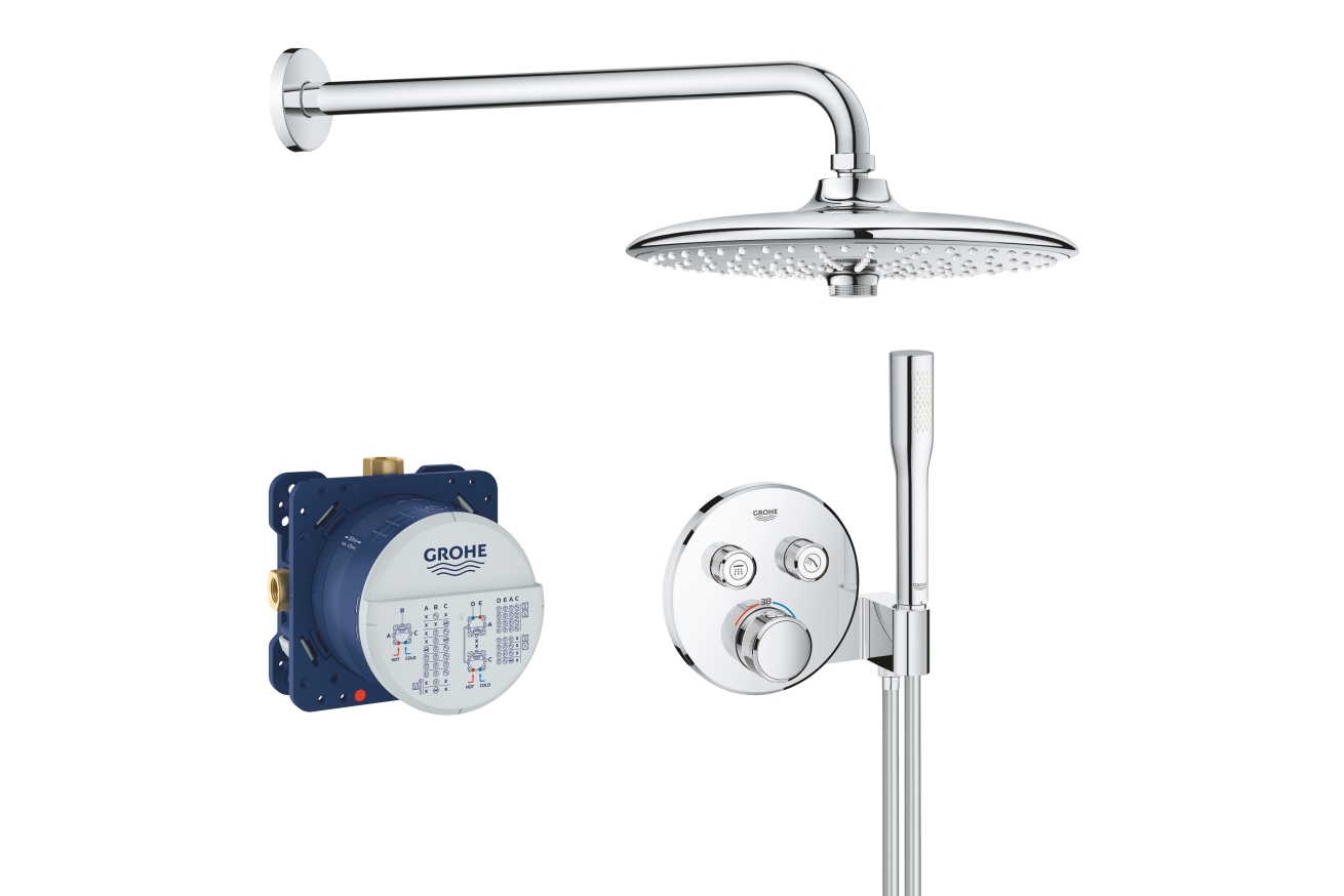 Набор для комплектации душа GROHE Grohtherm SmartControl, хром, (34744000)
