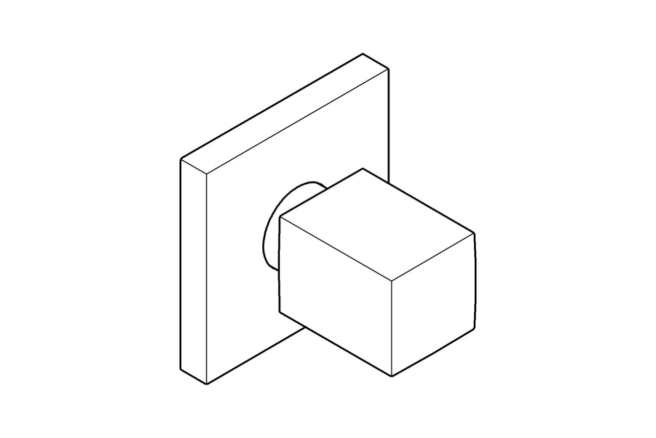 Накладная панель вентиля GROHE Eurocube, хром (19910000)