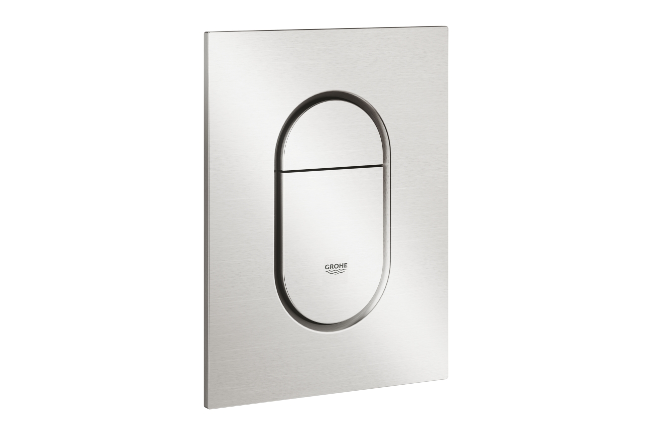 Панель смыва для унитаза GROHE Arena Cosmopolitan S, 3 режима, суперсталь (37624DC0)