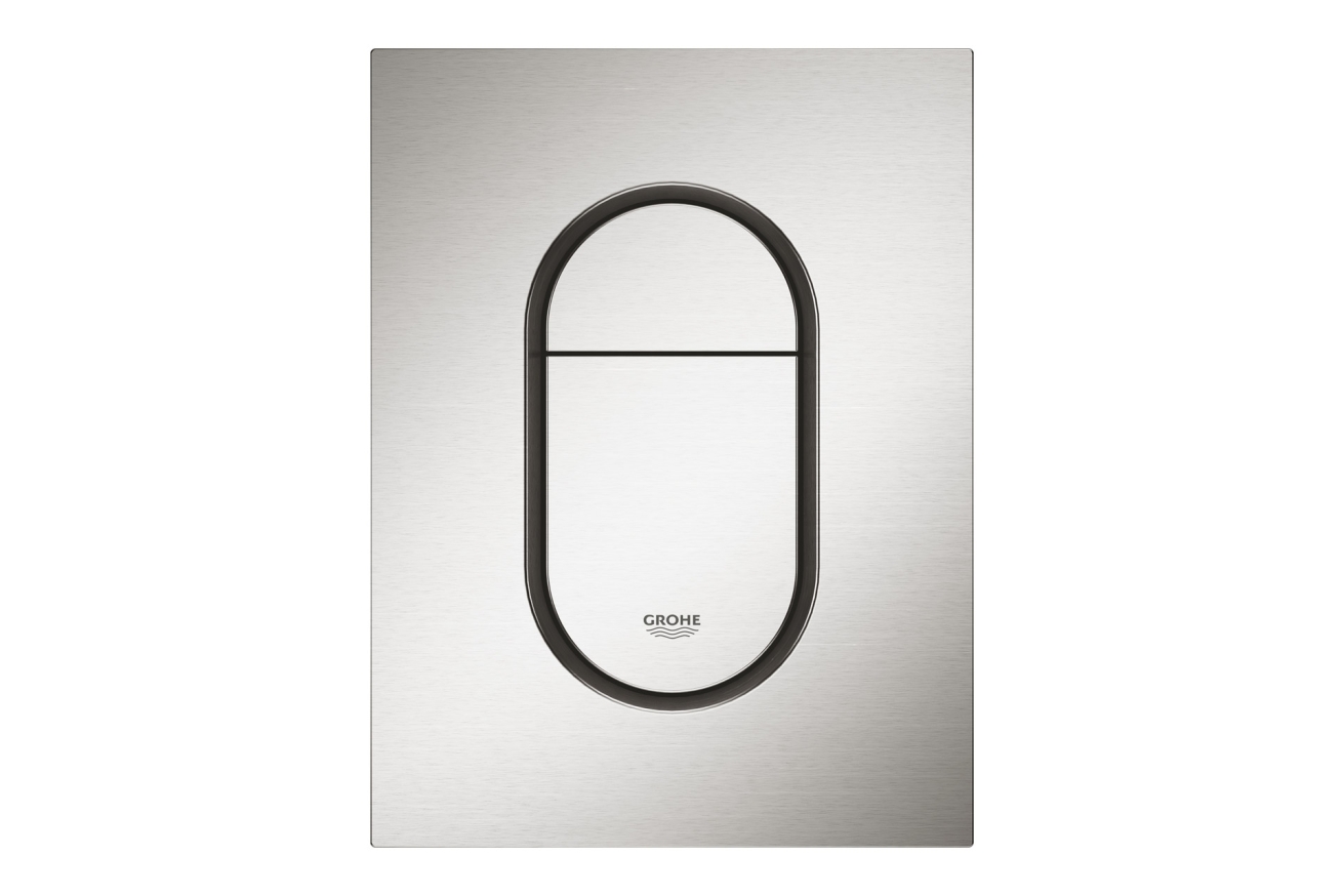 Панель смыва для унитаза GROHE Arena Cosmopolitan S, 3 режима, суперсталь (37624DC0)