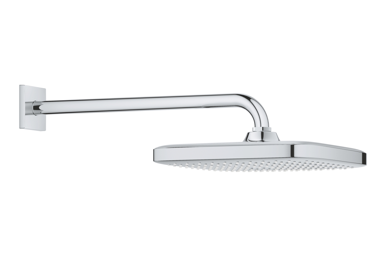 Верхний душ GROHE Tempesta Cube 250, 9,5 л/мин, 1 режим, 380 мм, хром (26682000)