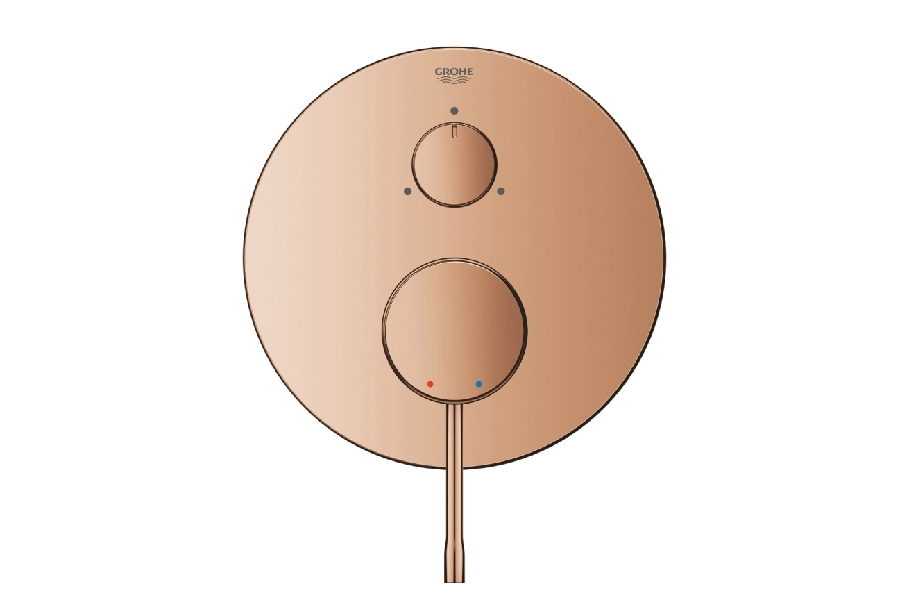 Внешняя часть смесителя для ванны GROHE Essence с переключателем на 3 положения, теплый закат глянец (24092DA1)