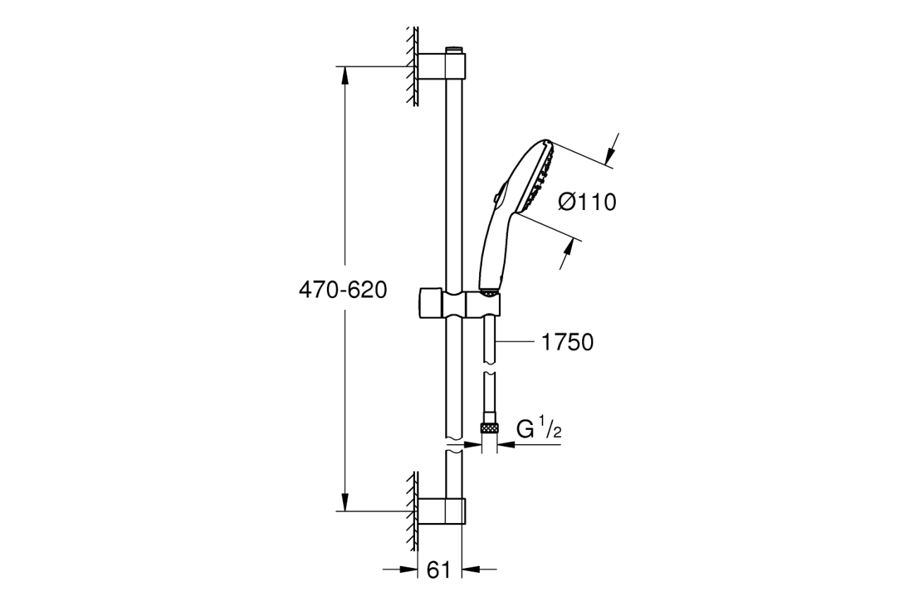 Готовый комплект для ванной комнаты GROHE BauEdge (NB0048)