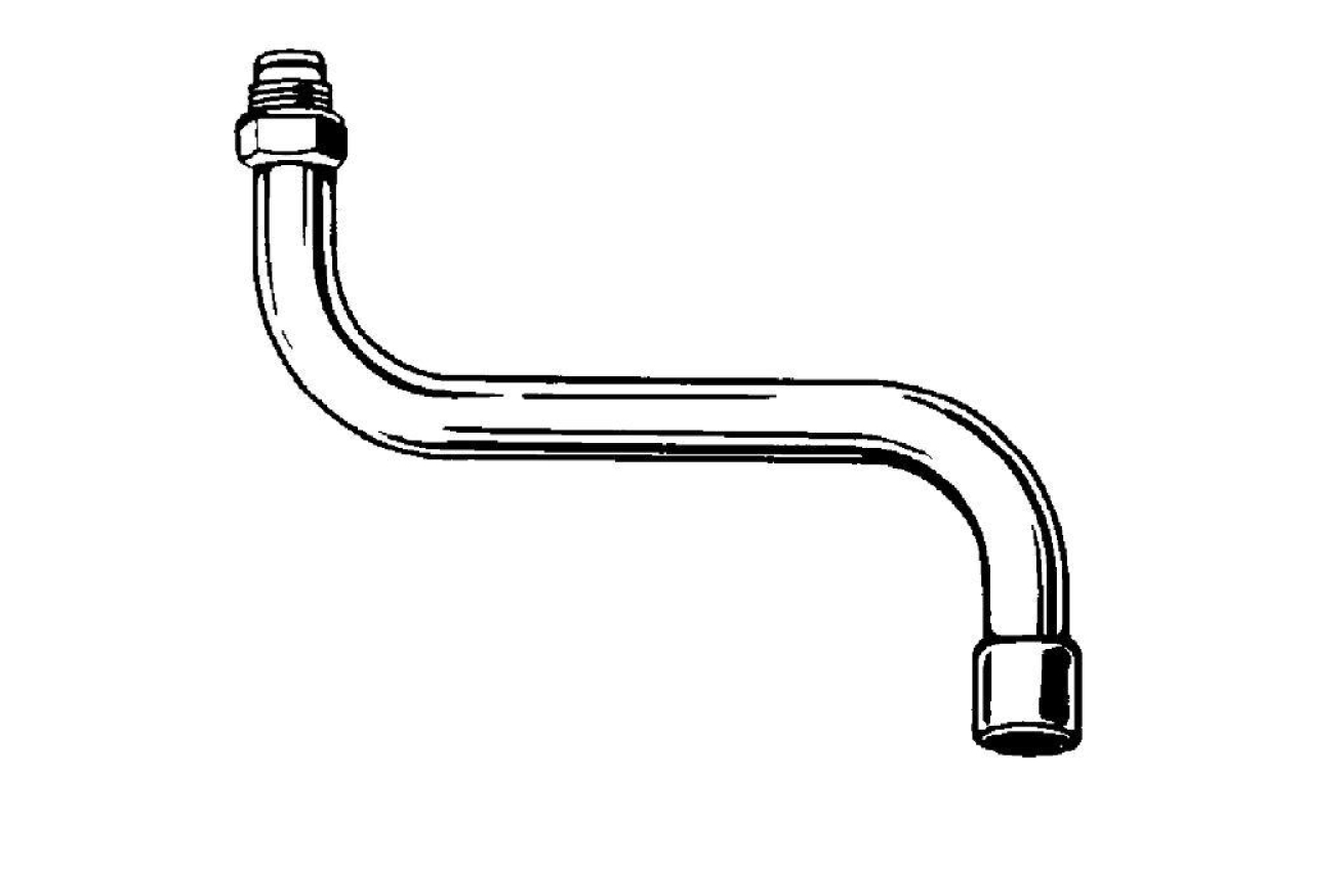 Излив для кухонных настенных смесителей GROHE, хром (13052000)
