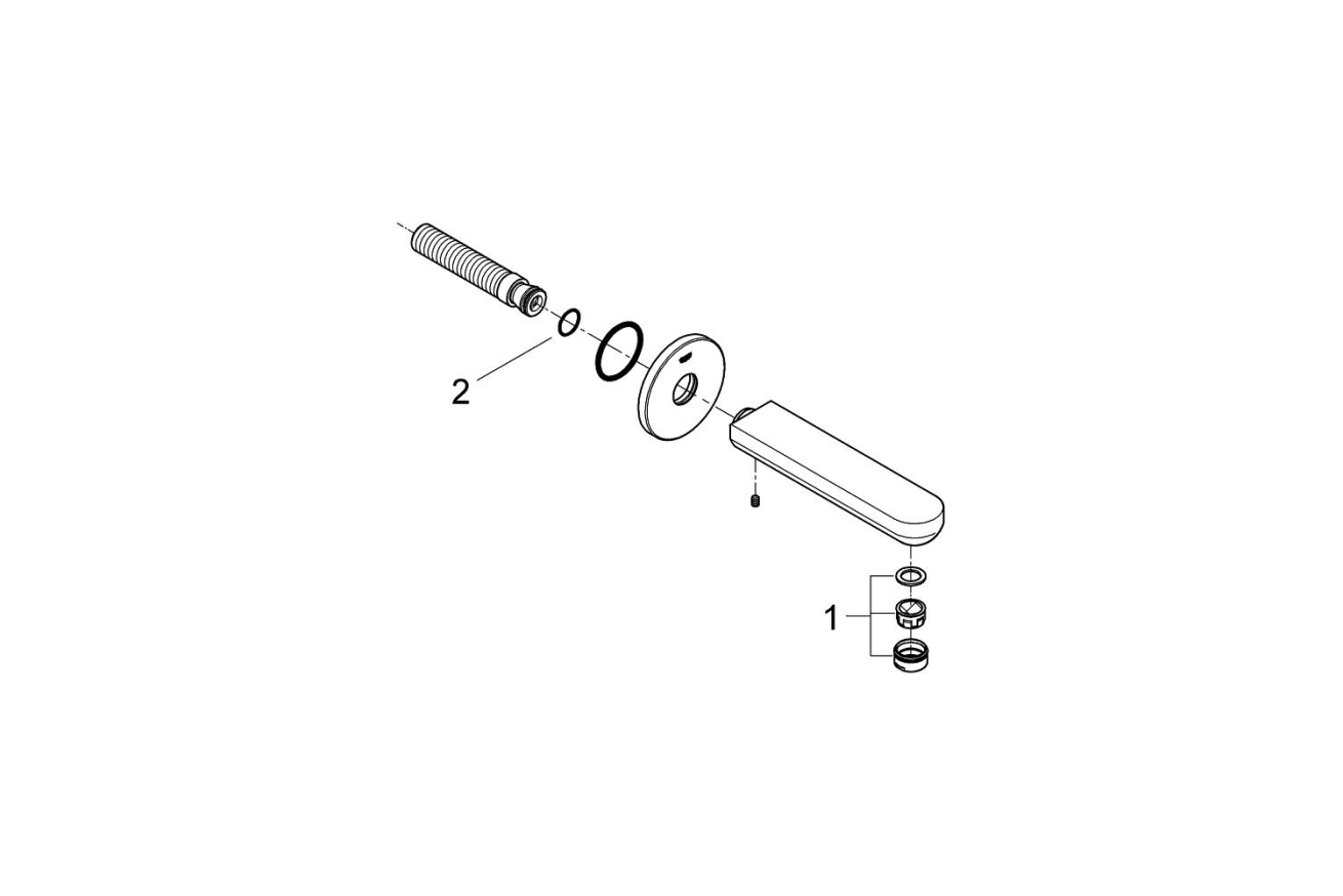 Излив для ванны GROHE Eurosmart Cosmopolitan, хром (13261000)