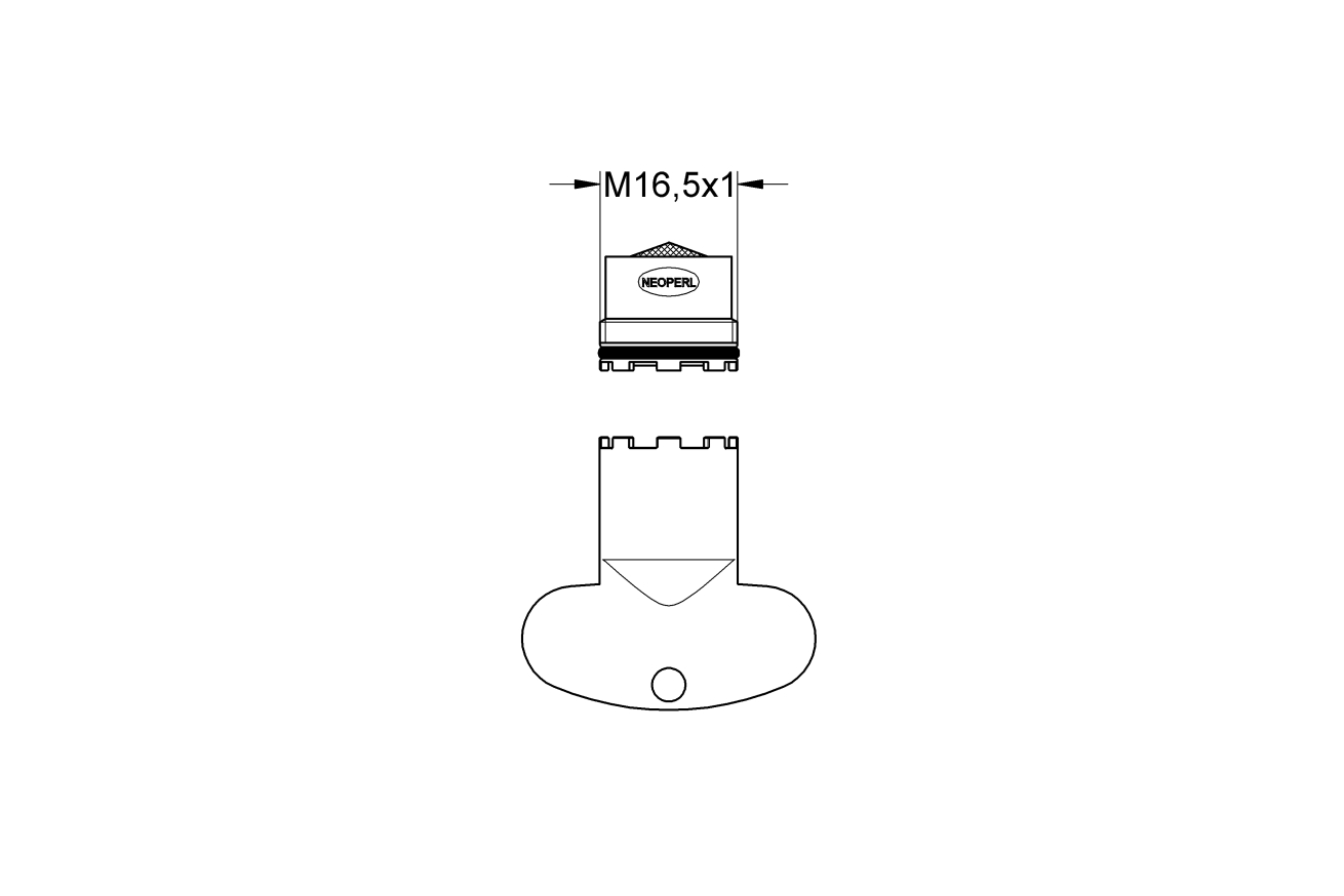 Комплект аэраторов GROHE 7,2 л/мин + 14,9 л/мин резьбой М16,5 (13937000)