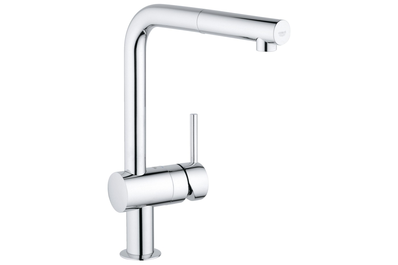 Смеситель для кухни GROHE Minta с вытяжным L-изливом, хром (32168000)