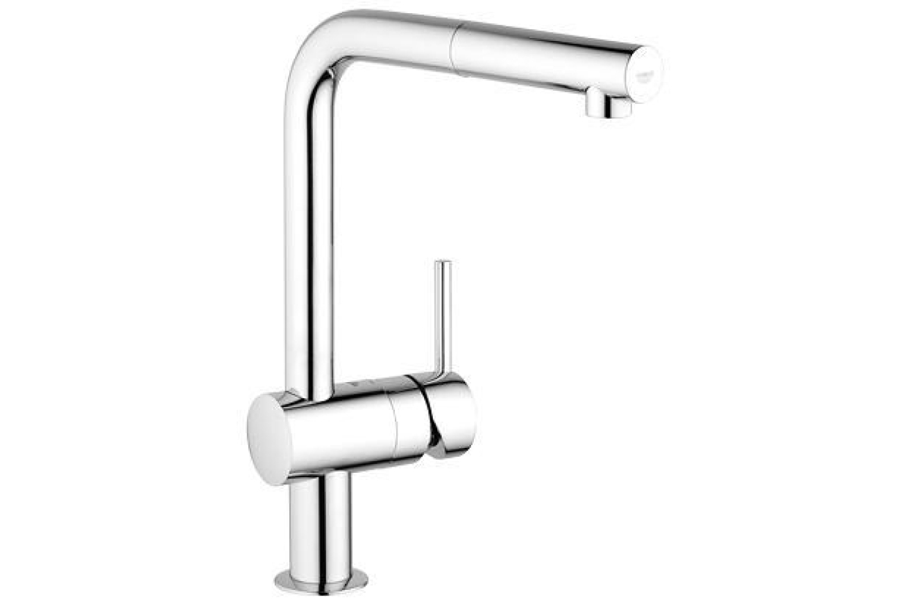 Смеситель для кухни GROHE Minta с вытяжным L-изливом, хром (32168000)