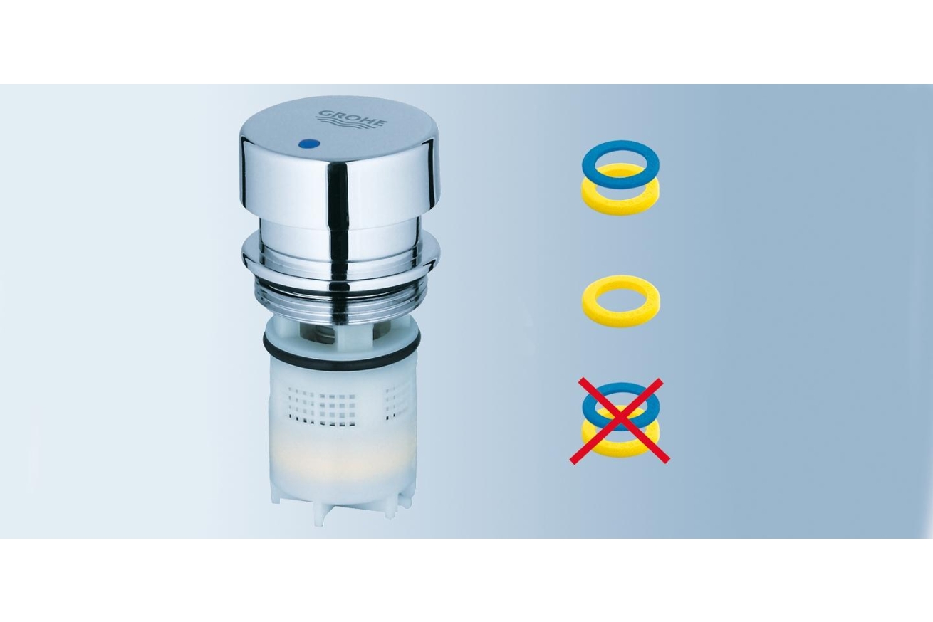 Кран для раковины GROHE Euroeco Cosmopolitan T автоматический, без функции смешивания, хром (36265000)