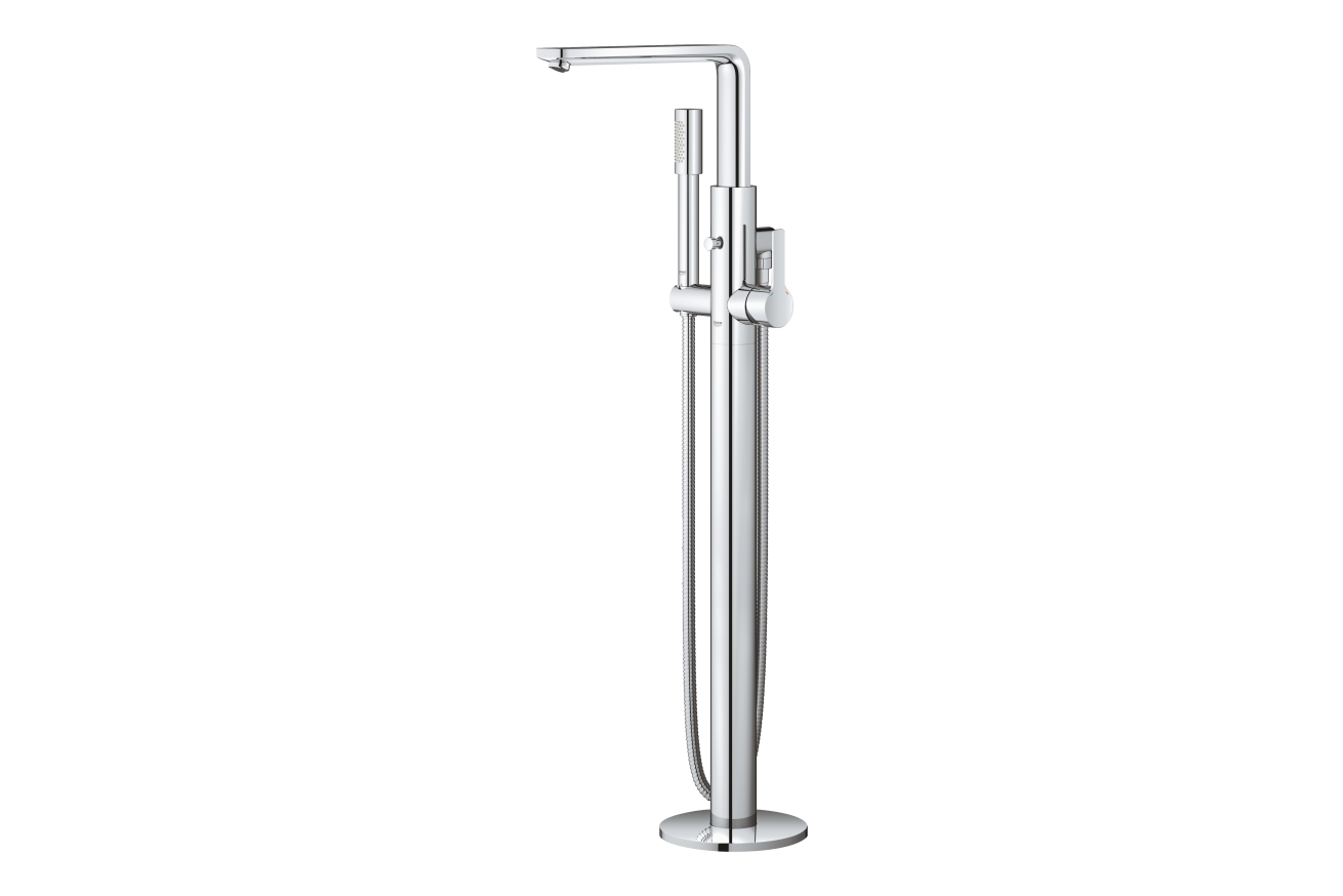 Внешняя часть смесителя для ванны GROHE Lineare напольного монтажа, хром (23792001)