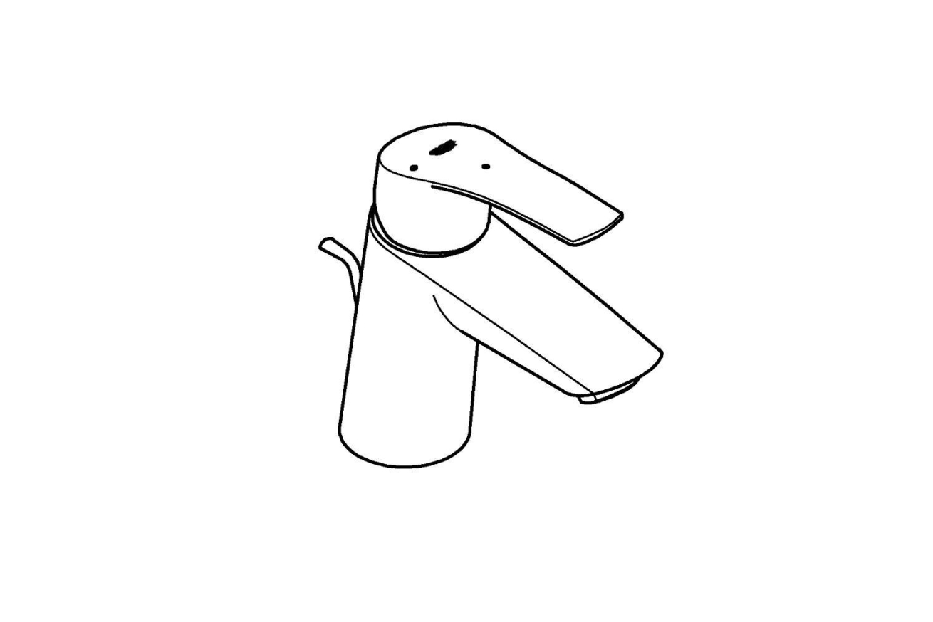 Смеситель для раковины GROHE Eurosmart, S-size, хром (23969003)