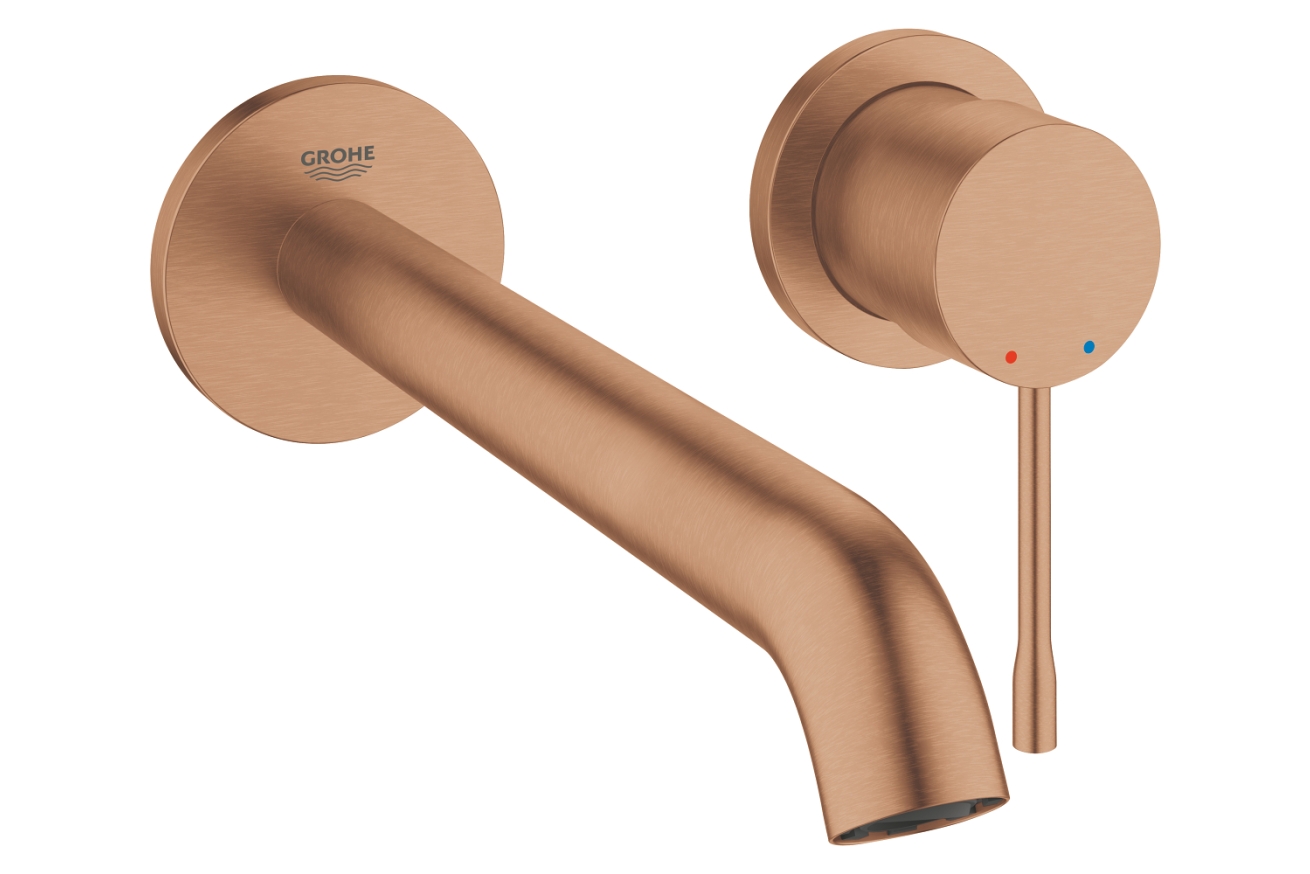 Внешняя часть смесителя для раковины GROHE Essence скрытого монтажа, на 2 отверстия, L-Size, теплый закат матовый (29193DL1)