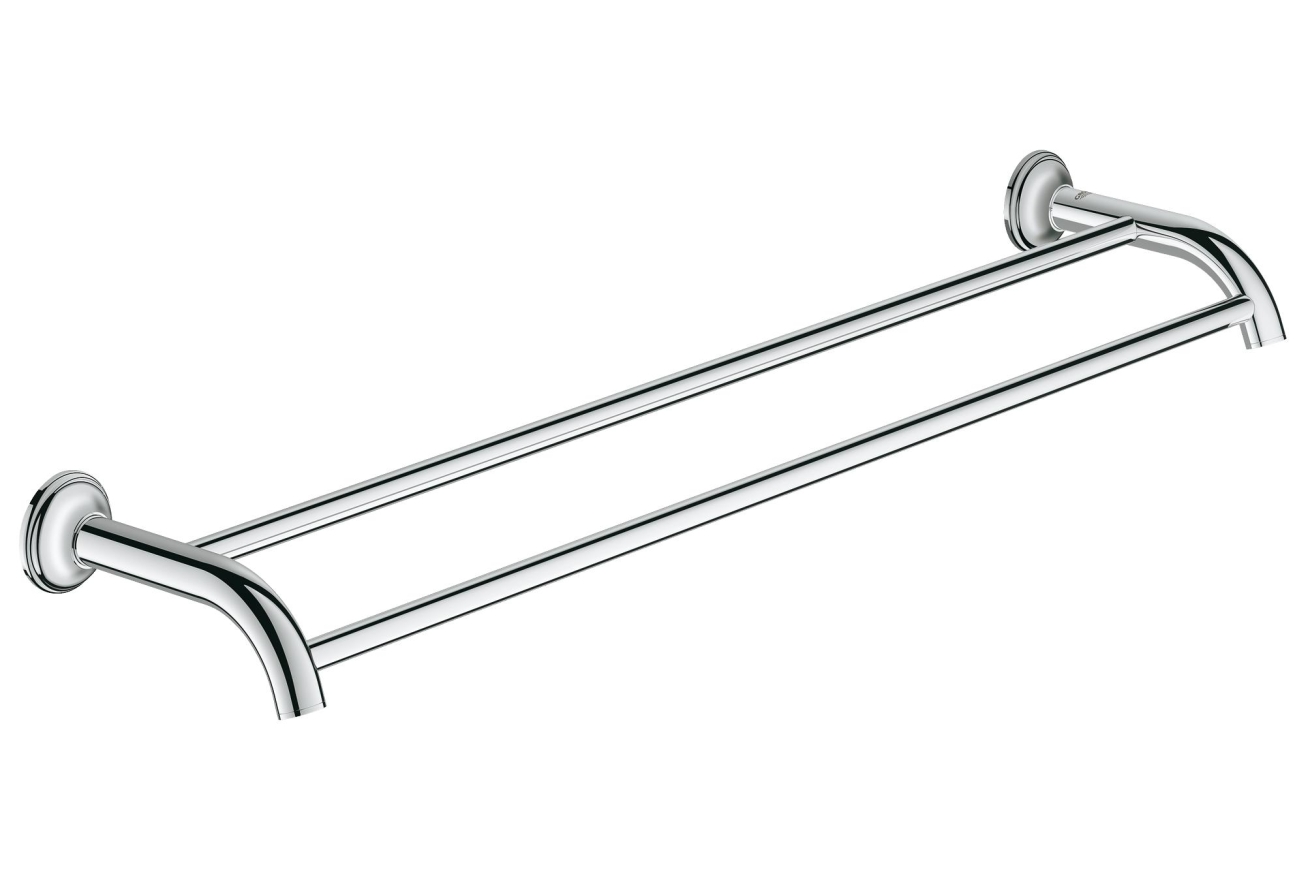 Двойной держатель для полотенца GROHE Essentials Authentic, хром (40654001)