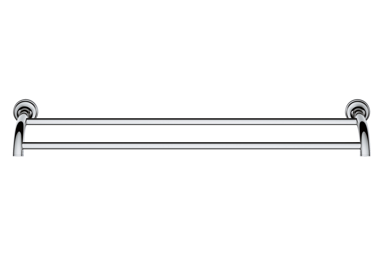 Двойной держатель для полотенца GROHE Essentials Authentic, хром (40654001)