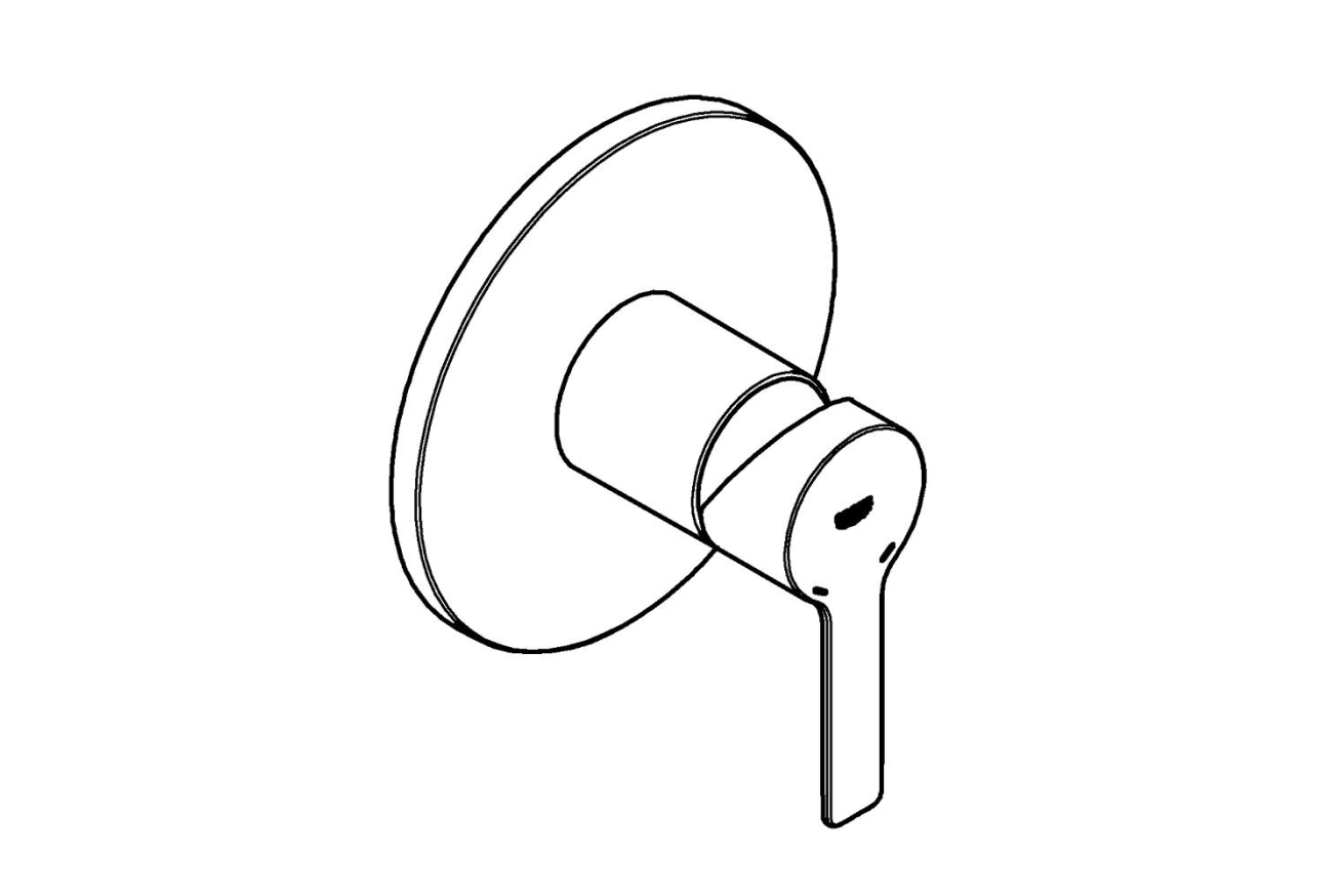 Внешняя часть смесителя для душа GROHE Lineare, хром (24063001)