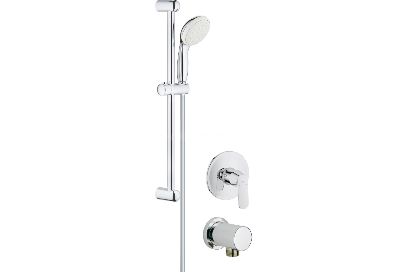 Смеситель для душа GROHE Eurosmart Cosmopolitan скрытого монтажа, в комплекте с монтажной частью, хром (32880000)