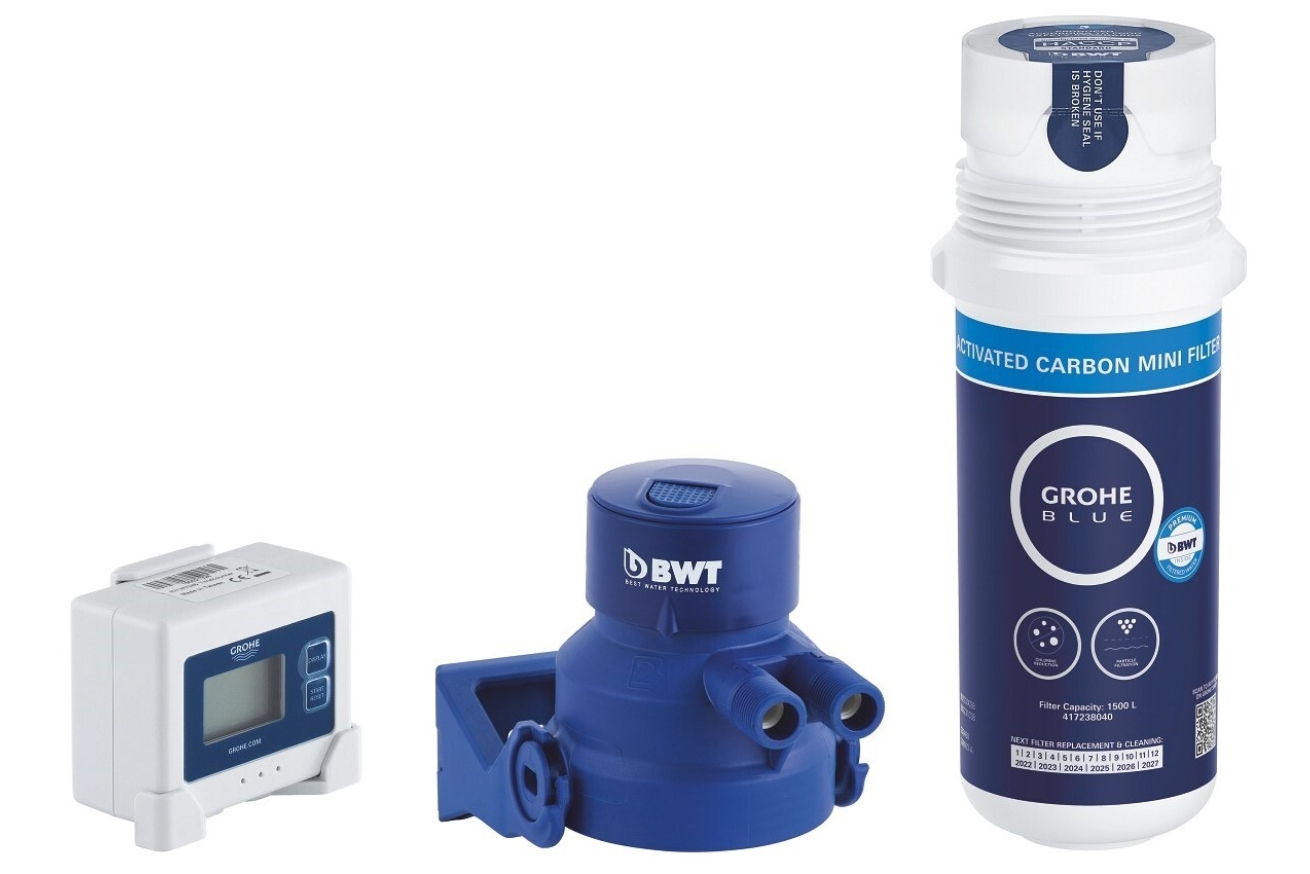 Комплект фильтра GROHE Blue  с головкой и таймером (41136000)