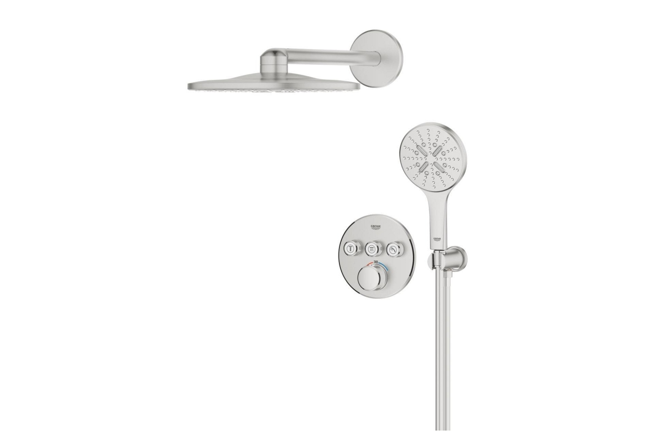 Душевая система GROHE Grohtherm SmartControl с термостатом для душа, суперсталь (34863DC0)