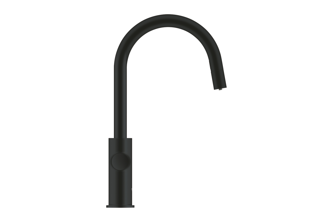 Смеситель для кухни GROHE Blue Home с системой фильтрации, охлаждения и газирования воды, Wi-Fi, черный бархат (31541KS0)