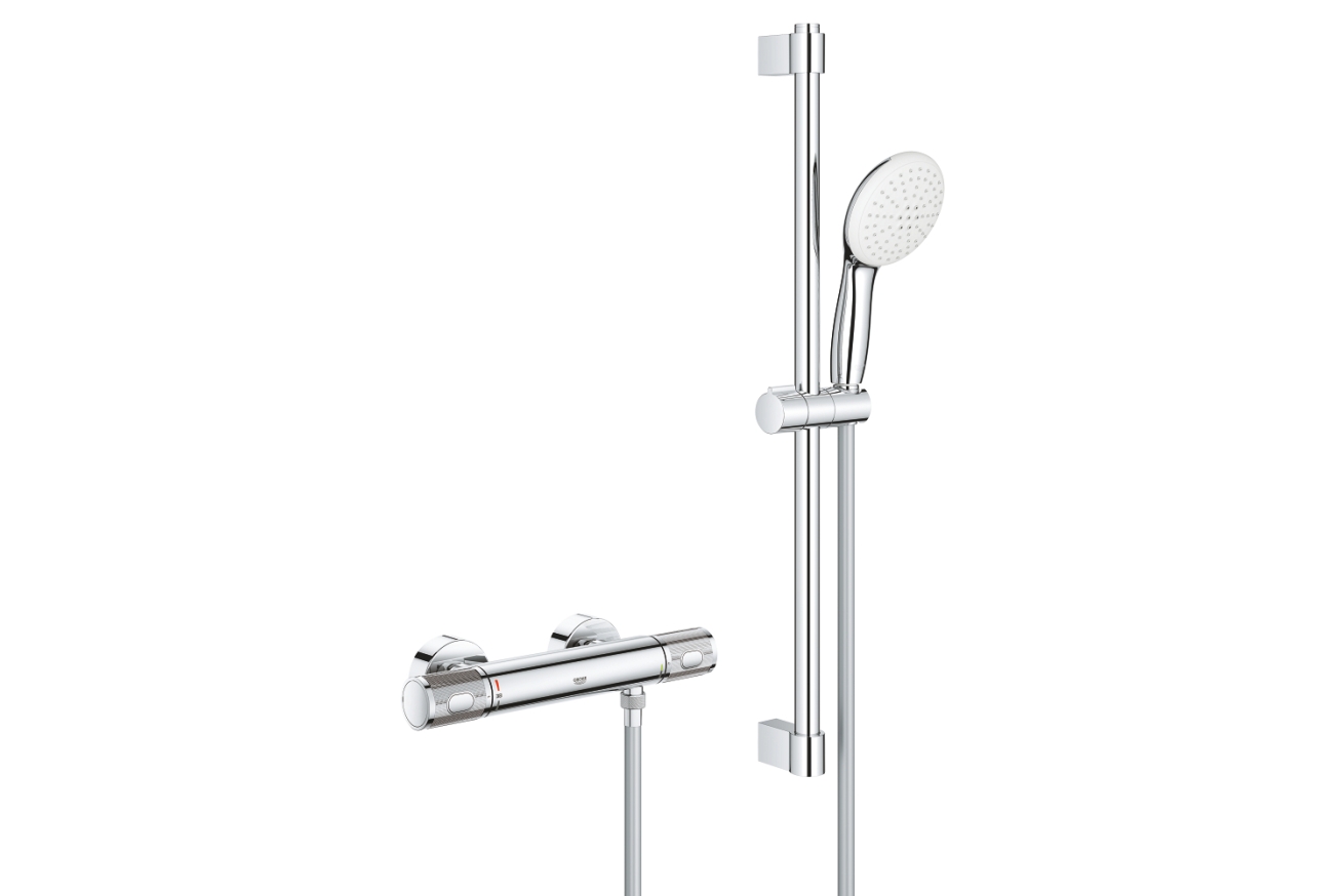 Термостат для душа GROHE Grohtherm 1000 Performance с душевым гарнитуром, хром (34834001)