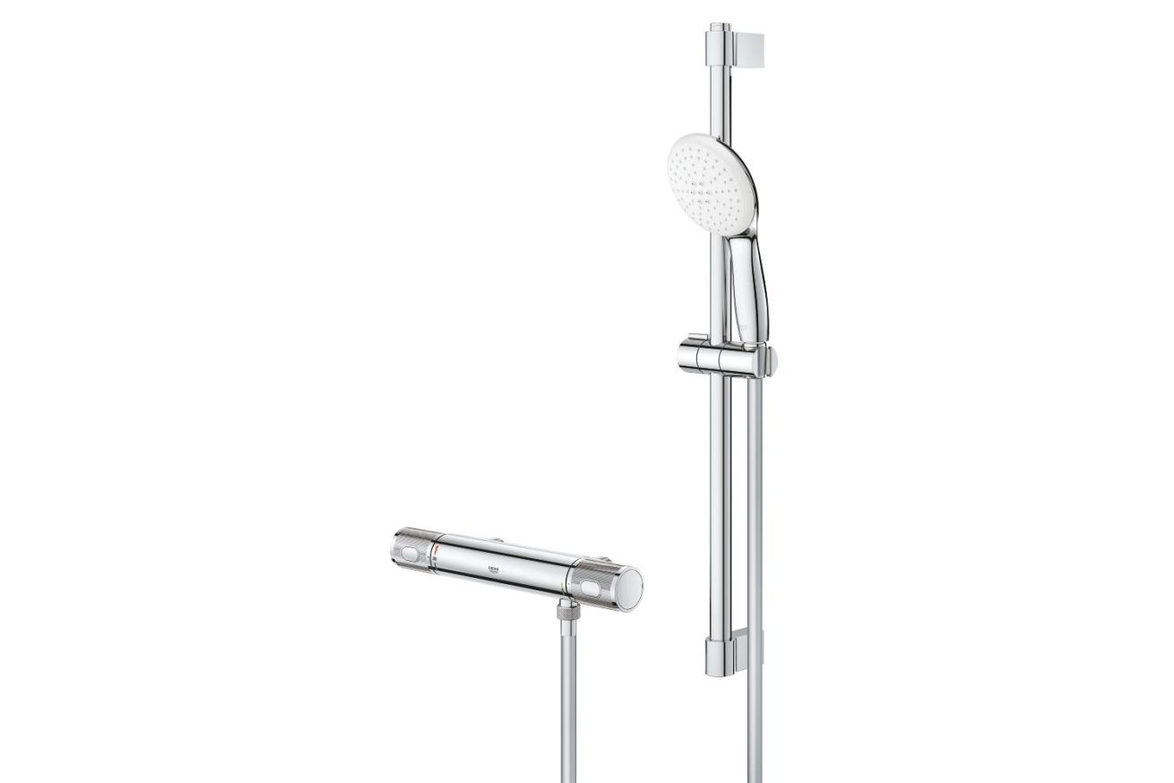 Термостат для душа GROHE Grohtherm 1000 Performance с душевым гарнитуром, хром (34836001)