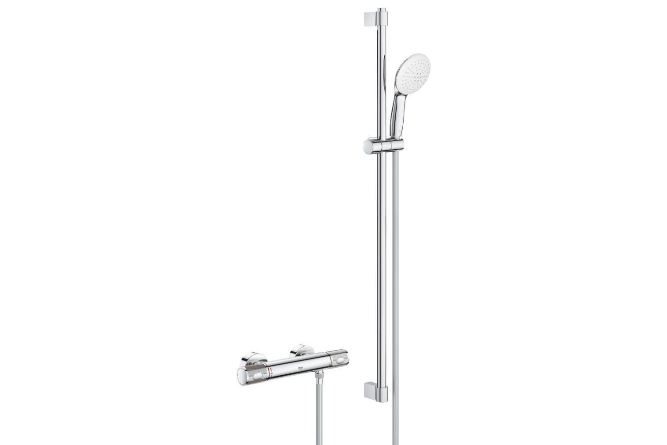 Термостат для душа GROHE Grohtherm 1000 Performance с душевым гарнитуром, хром (34835001)