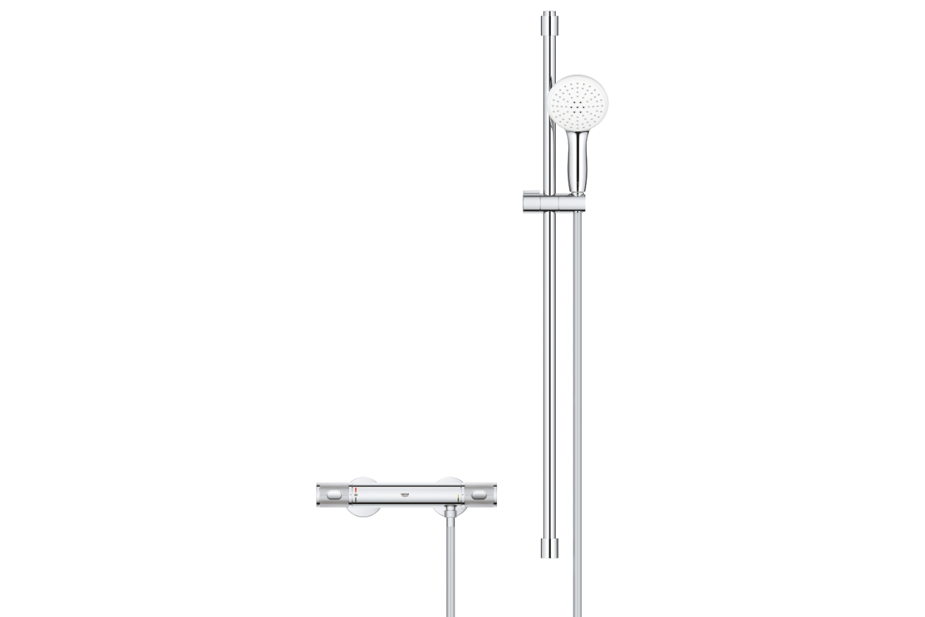 Термостат для душа GROHE Grohtherm 1000 Performance с душевым гарнитуром, хром (34835001)