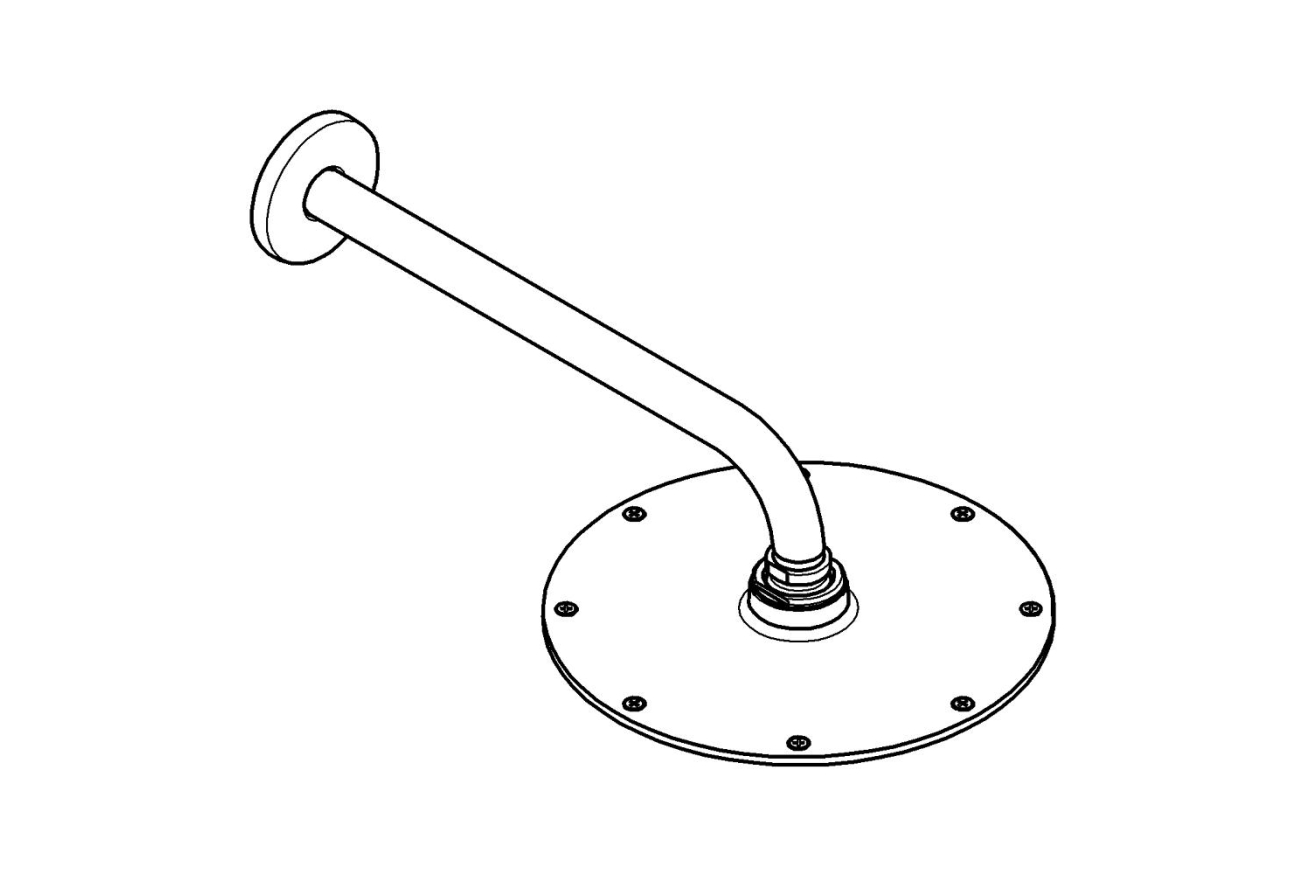 Верхний душ GROHE Rainshower Cosmopolitan Metal 210, 1 режим, 286 мм, хром (26052000)