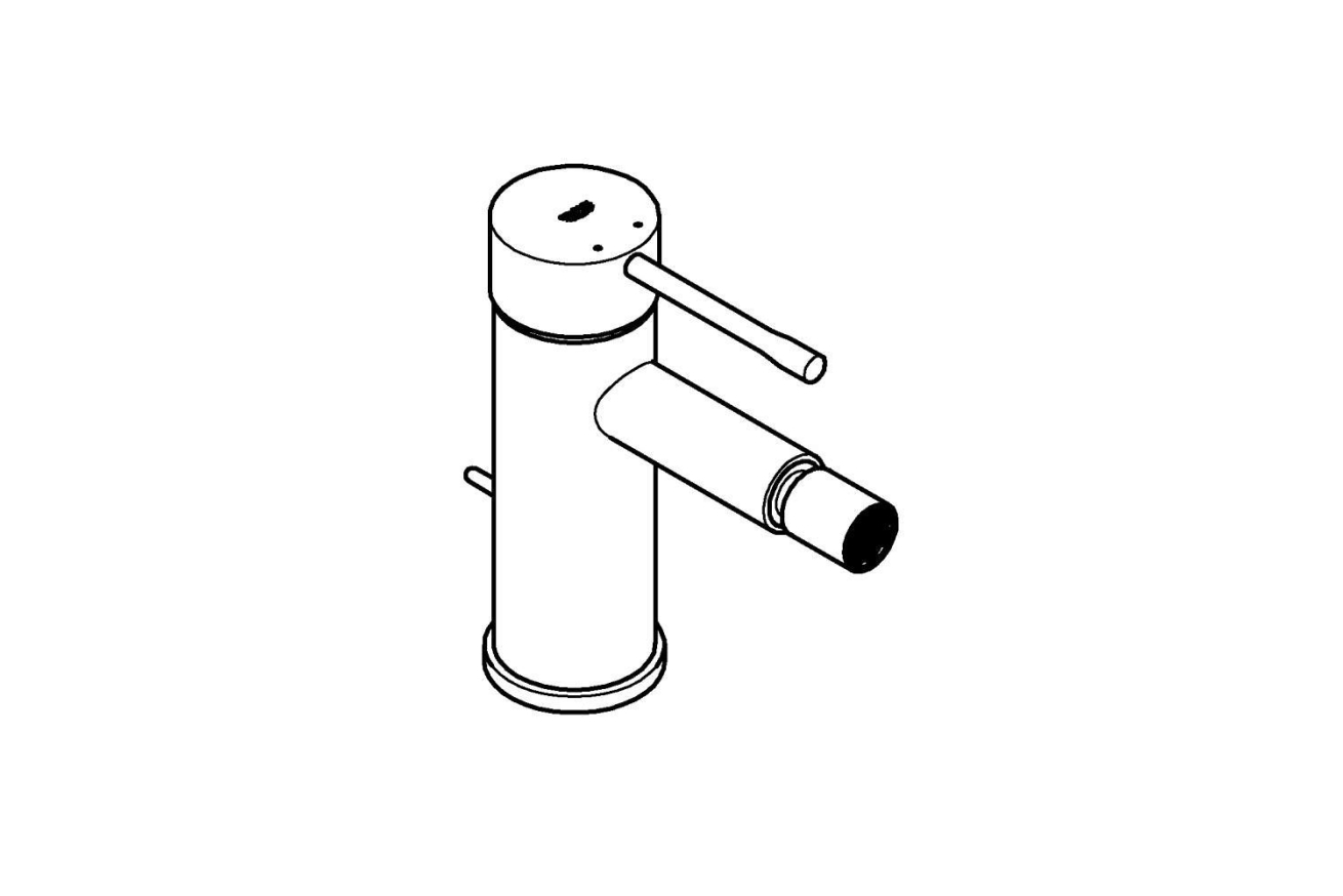 Смеситель для биде GROHE Essence с донным клапаном, теплый закат глянец (24178DA1)