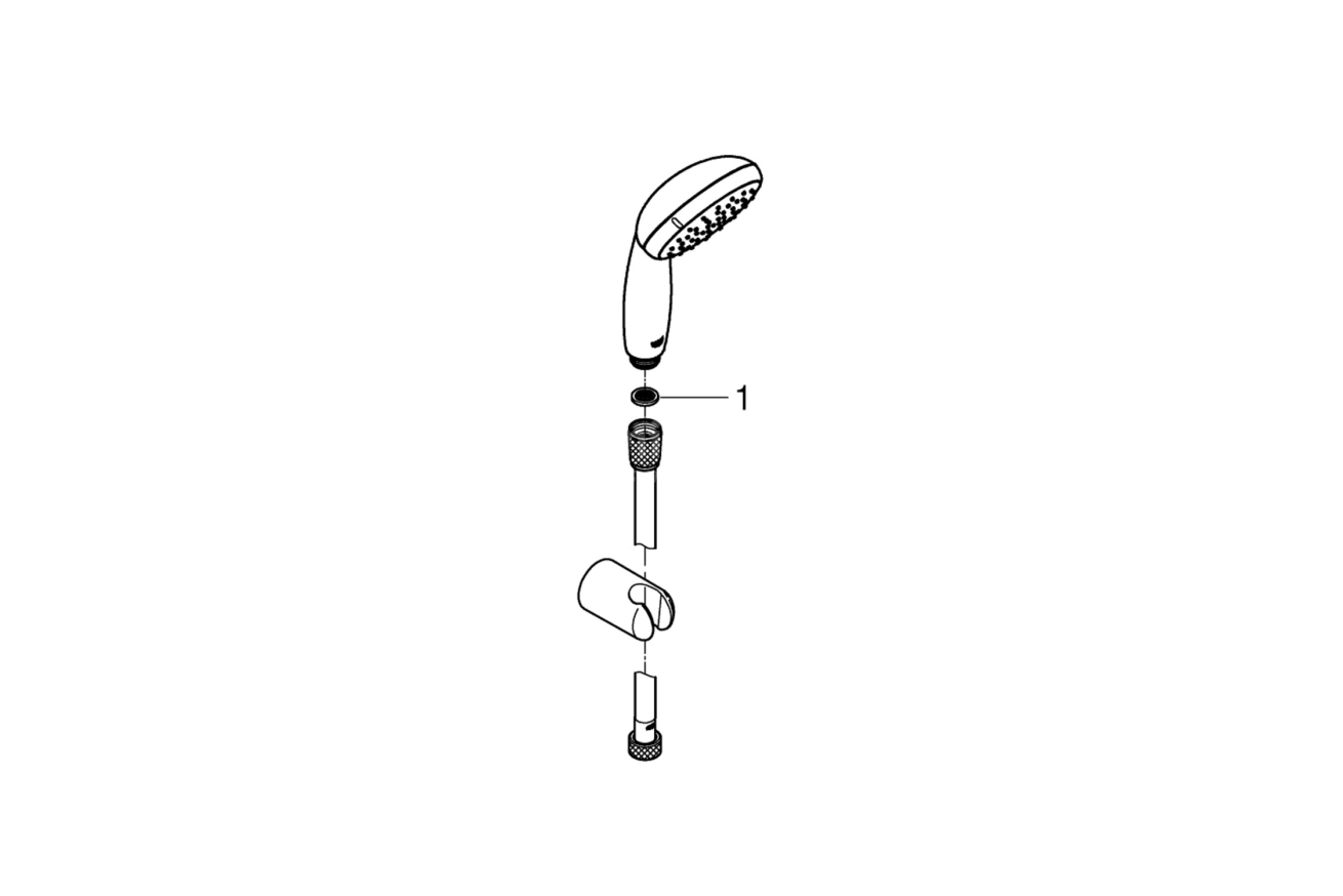 Душевой набор GROHE Tempesta 100, 2 режима, 1250 мм, 5,6 л/мин, хром (2779810E)