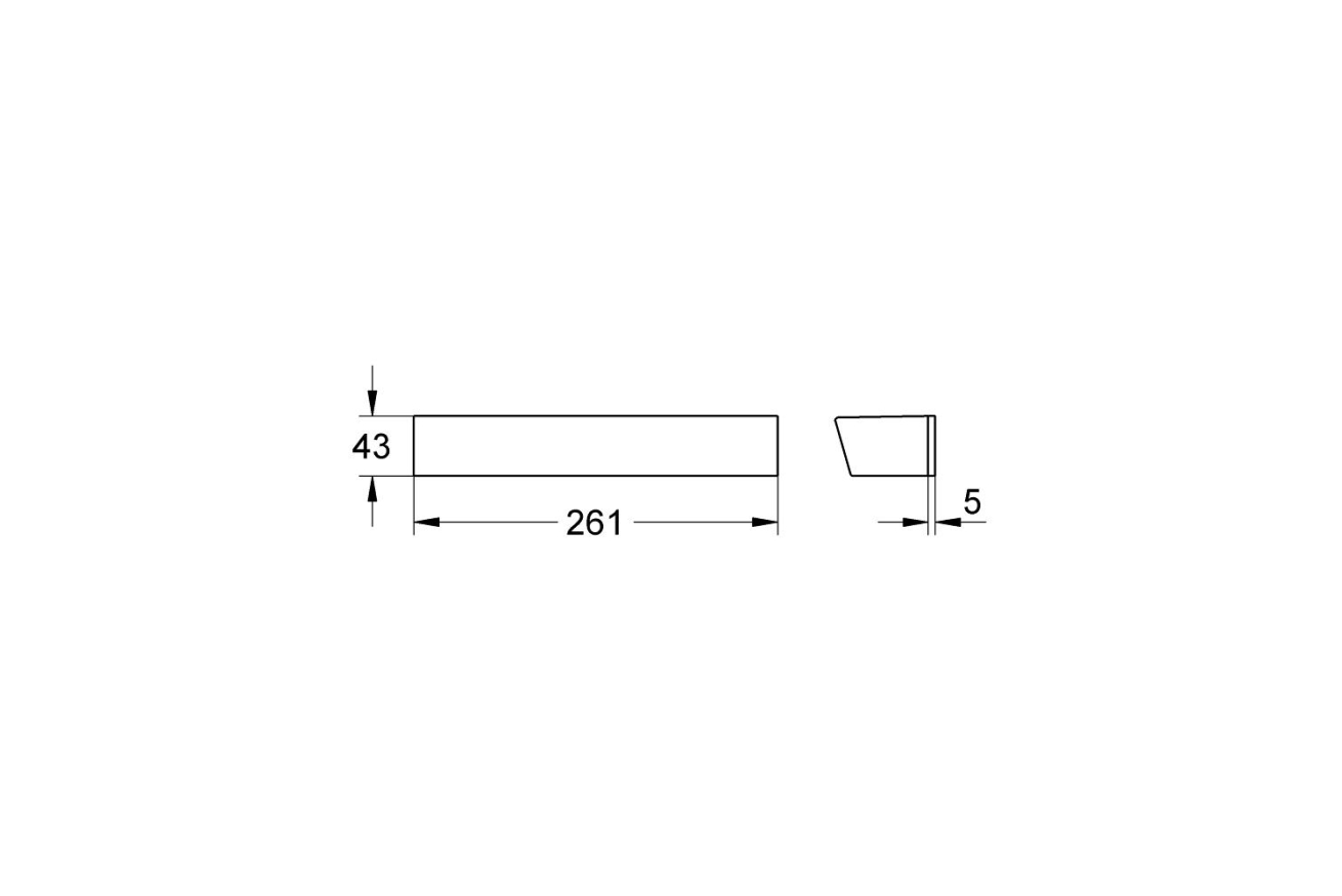 Металлическая полочка GROHE Grohtherm 2000, хром (18608001)