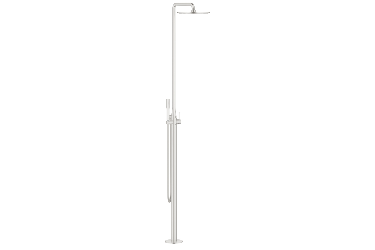 Душевая система GROHE Essence New со смесителем для душа, суперсталь (23741DC1)