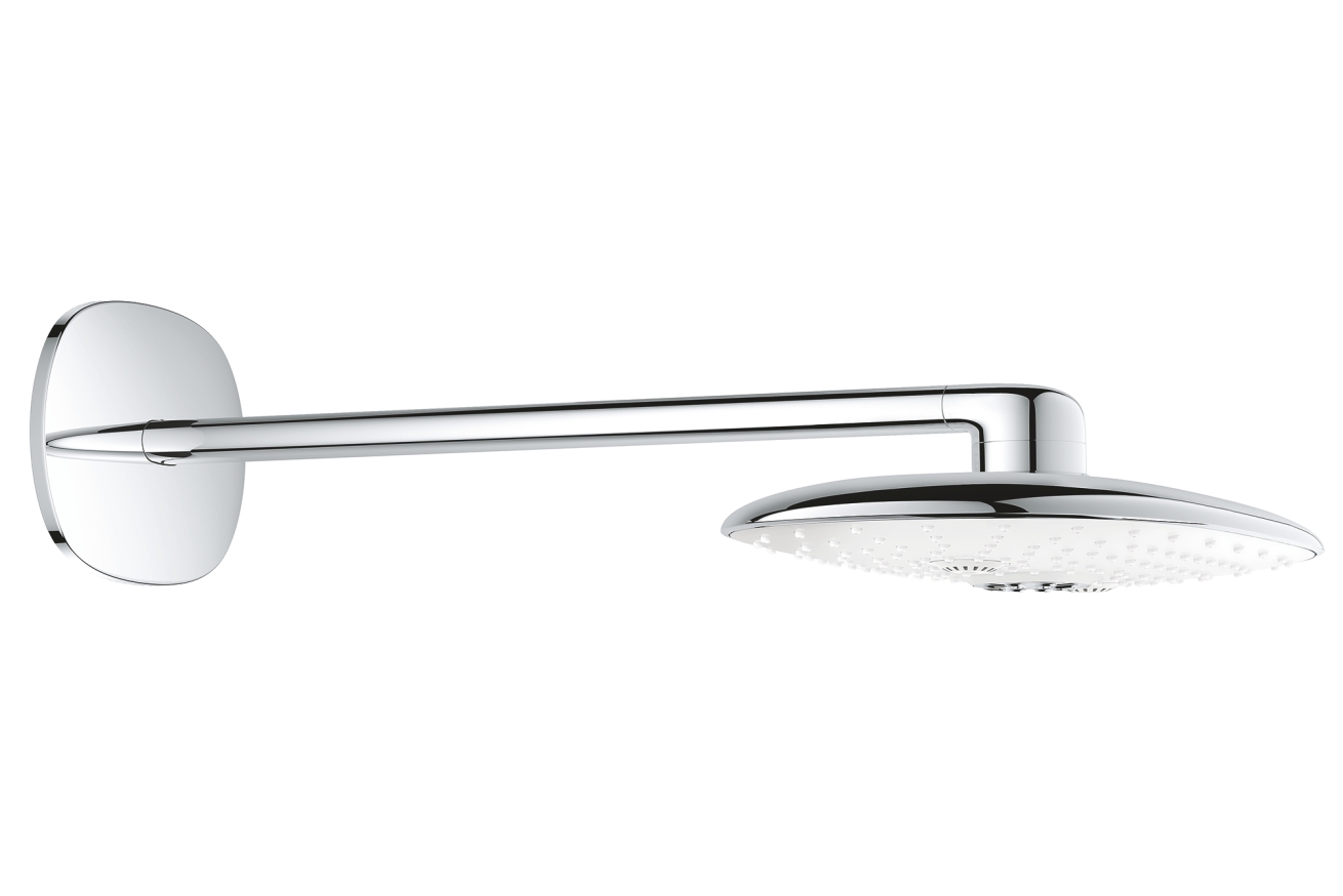 Верхний душ GROHE Rainshower SmartControl 360x220, 2 режима, 450 мм, белая луна (26254LS0)