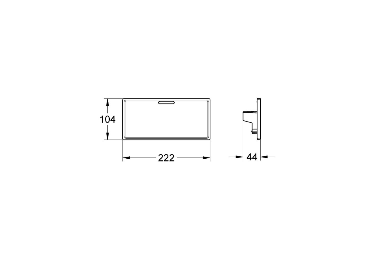 Съемная полочка GROHE Grohtherm Cube, хром (18700000)