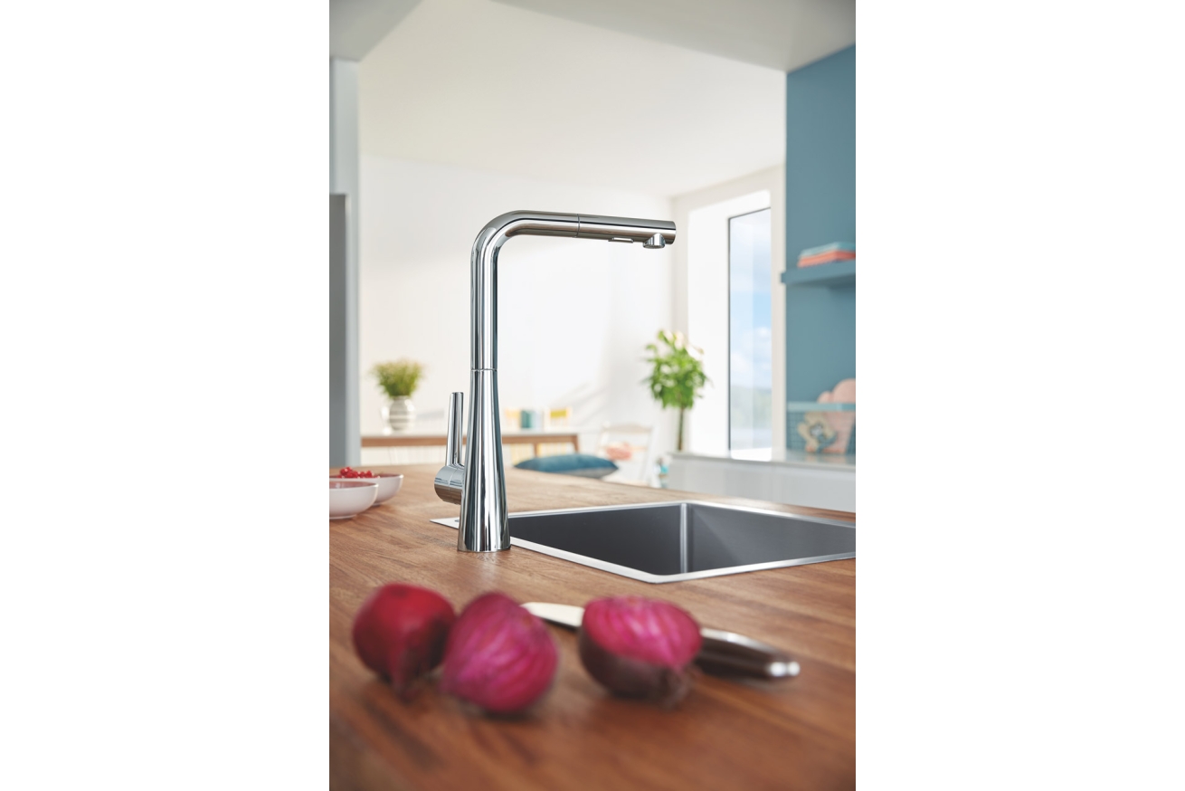 Мойка GROHE K700 60-S 55/45 1.0, нержавеющая сталь (31726SD0)