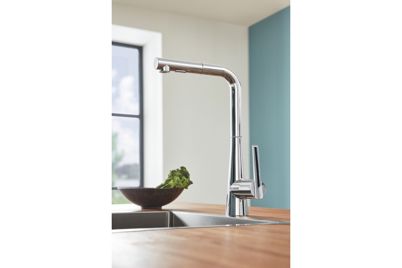 Мойка GROHE K700 60-S 55/45 1.0, нержавеющая сталь (31726SD0)