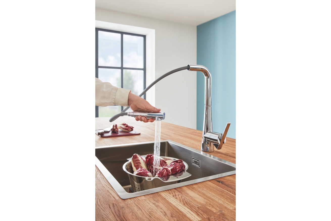 Мойка GROHE K700 60-S 55/45 1.0, нержавеющая сталь (31726SD0)
