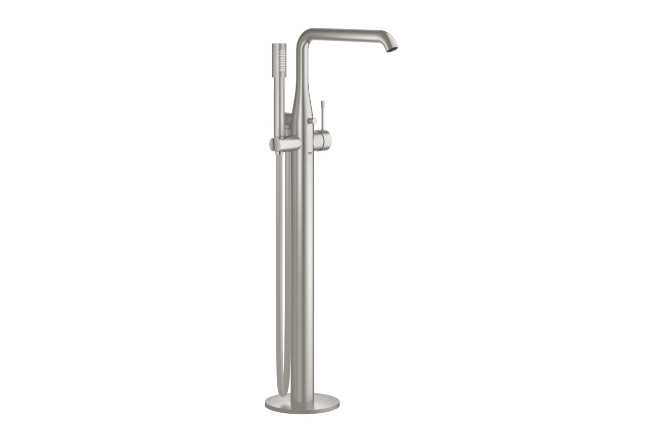 Внешняя часть смесителя для ванны GROHE Essence напольного монтажа, суперсталь (23491DC1)